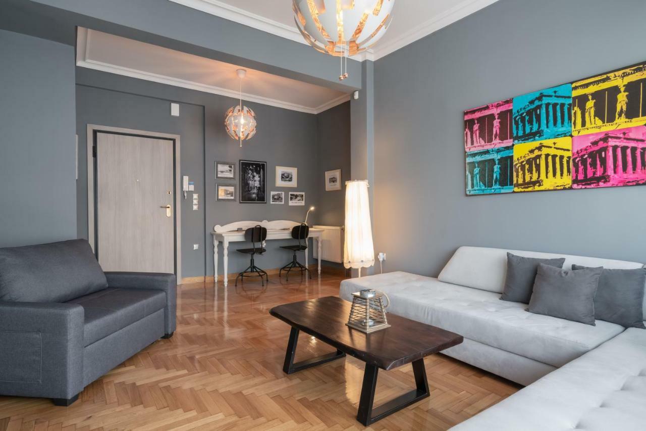 Modern & Stylish Apt At The Heart Of Athens Apartment Bagian luar foto